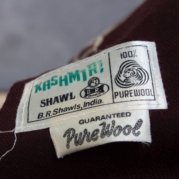 KASHMIRI Floral Shawl | Kashmir Wool Hand-Embroidered Floral Shawl | 72” x 24” - Picture 8 of 11